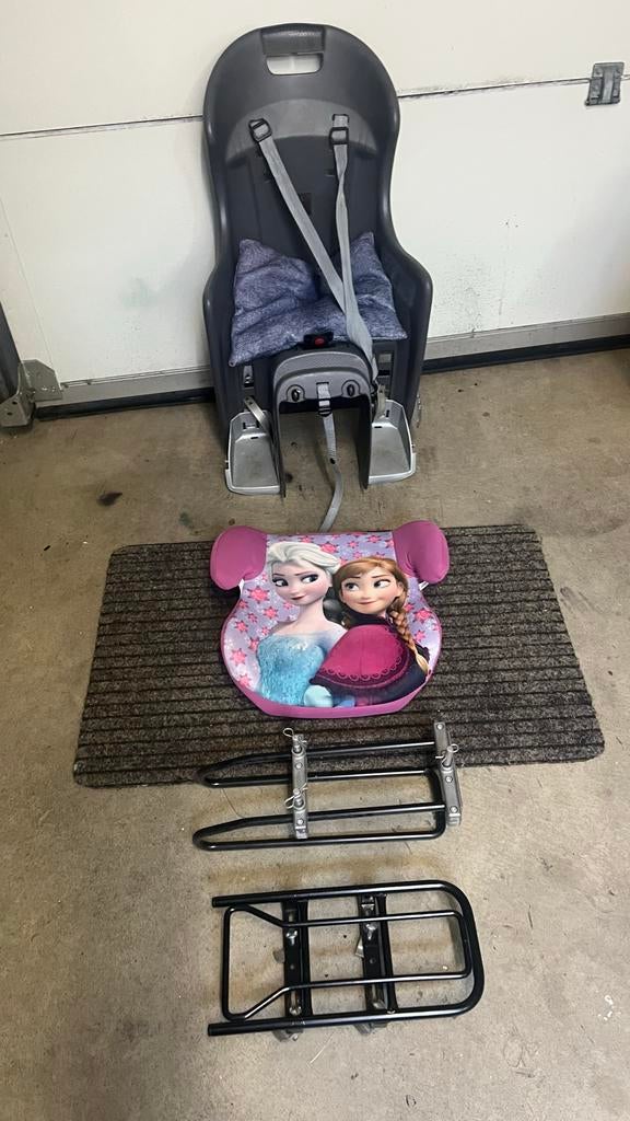 Polisport Fietsstoeltje Achter met Voetsteuntjes, Kinderen en Baby's, Ophalen, Gebruikt