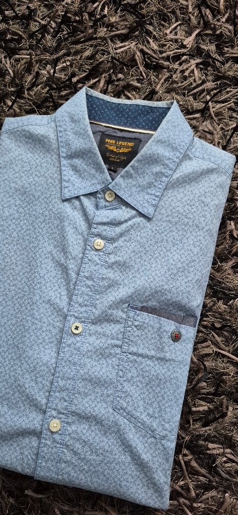 Heren overhemd PME Legend Mt. L ZGAN, Kleding | Heren, Overhemden, Ophalen, Blauw, Zo goed als nieuw, Halswijdte 41/42 (L)