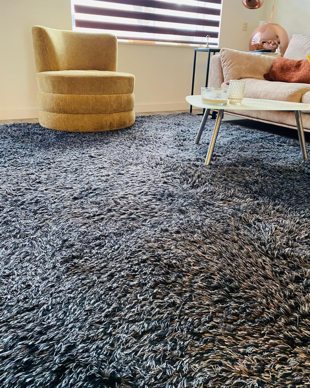 Excl Millenerpoort design vloerkleed 320x320 vraagprijs 595-, Huis en Inrichting, Ophalen, Modern/Design, Gebruikt, Vierkant