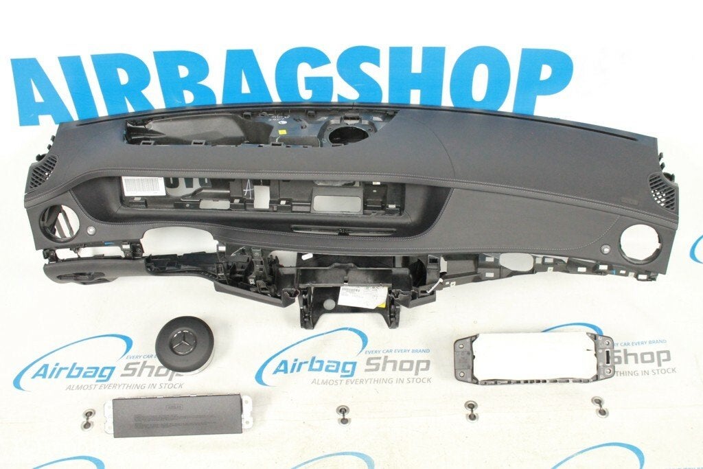 Airbag set Dashboard zwart Mercedes S klasse W222 (2013-...), Gebruikt, Ophalen of Verzenden