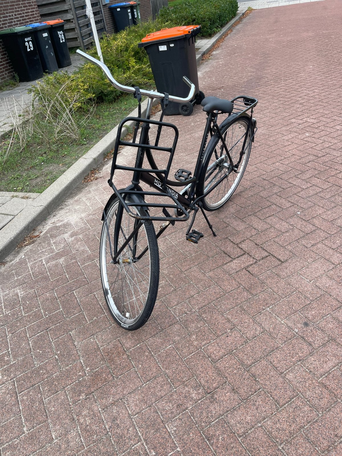 Hollandia Transportfiets Dames - Zwart, Fietsen en Brommers, Overige merken, Terugtraprem, Ophalen of Verzenden, 53 tot 56 cm