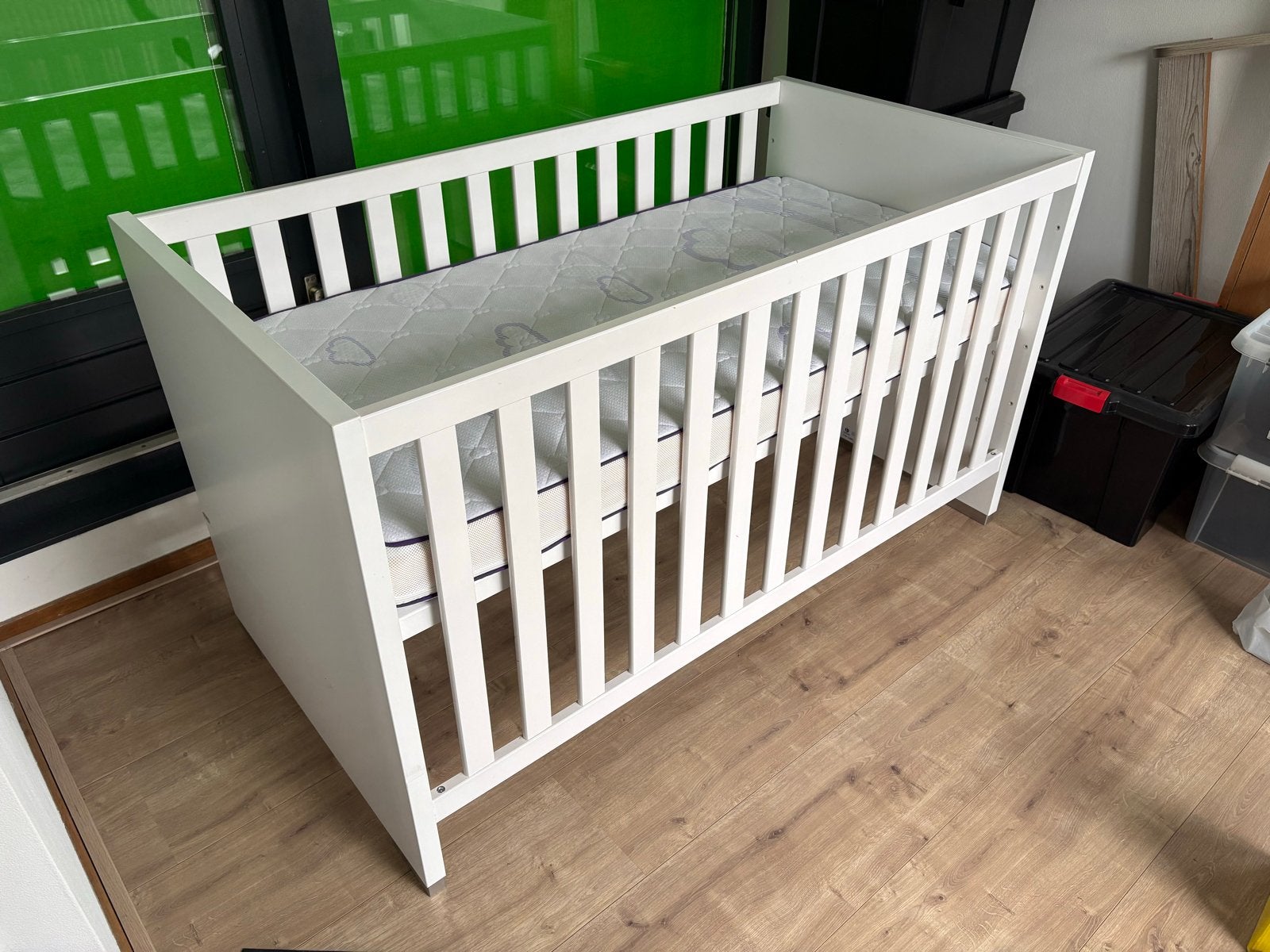 Paidi babybed met matras en lattenbodem 140x70cm, Kinderen en Baby's, Ophalen, Gebruikt, 70 tot 85 cm, 140 tot 160 cm