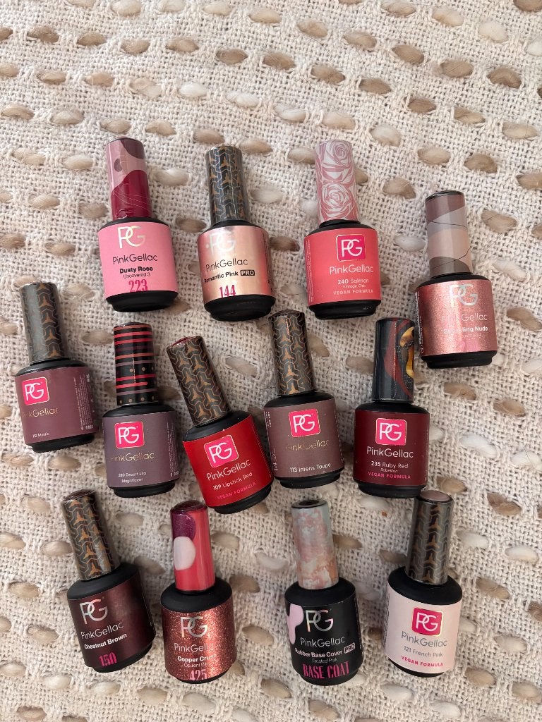 Pink Gellac kleurtjes, Ophalen of Verzenden, Gebruikt, Overige kleuren, Handen en Nagels