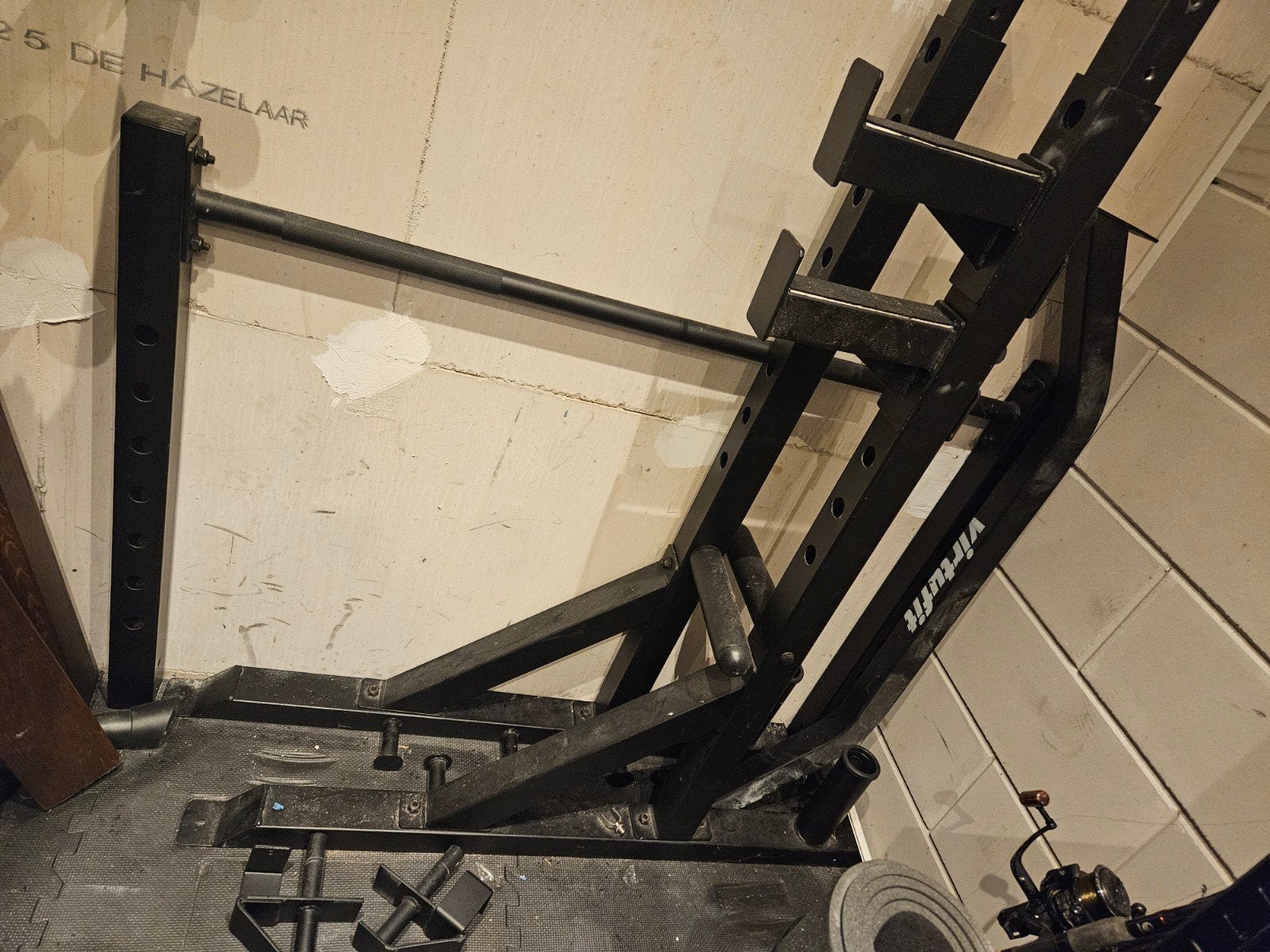 Power rek/ squat rek met pull up bar, Sport en Fitness, Ophalen, Krachtstation