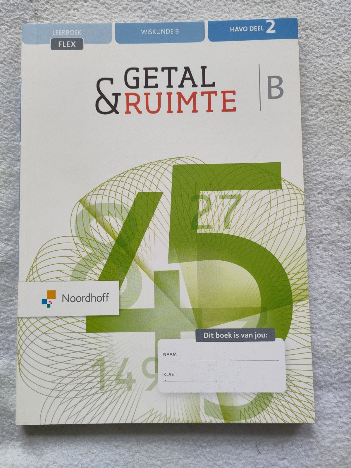 Deel 2 Leerboek flex getal en ruimte havo 5 wiskunde B, Boeken, Ophalen of Verzenden, Nieuw, HAVO, Wiskunde B