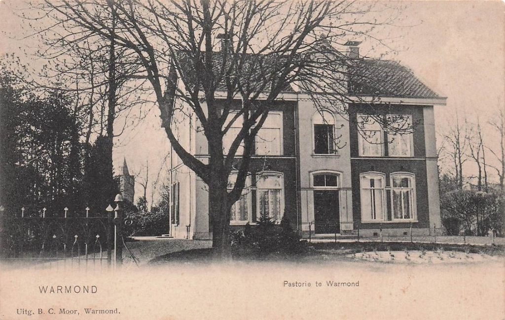 703-393-027 Warmond Pastorie te Warmond, Verzenden, Voor 1920, Zuid-Holland
