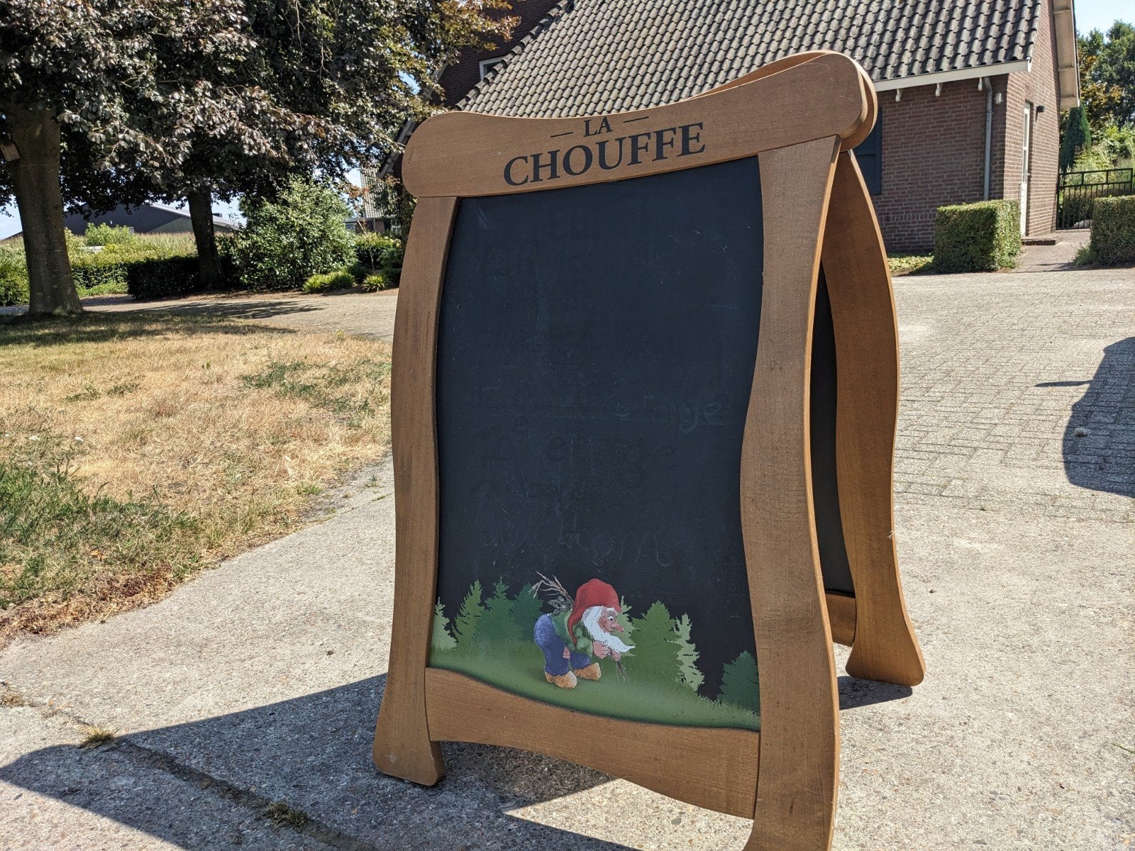 La Chouffe Krijtbord - Reclamebord, Ophalen