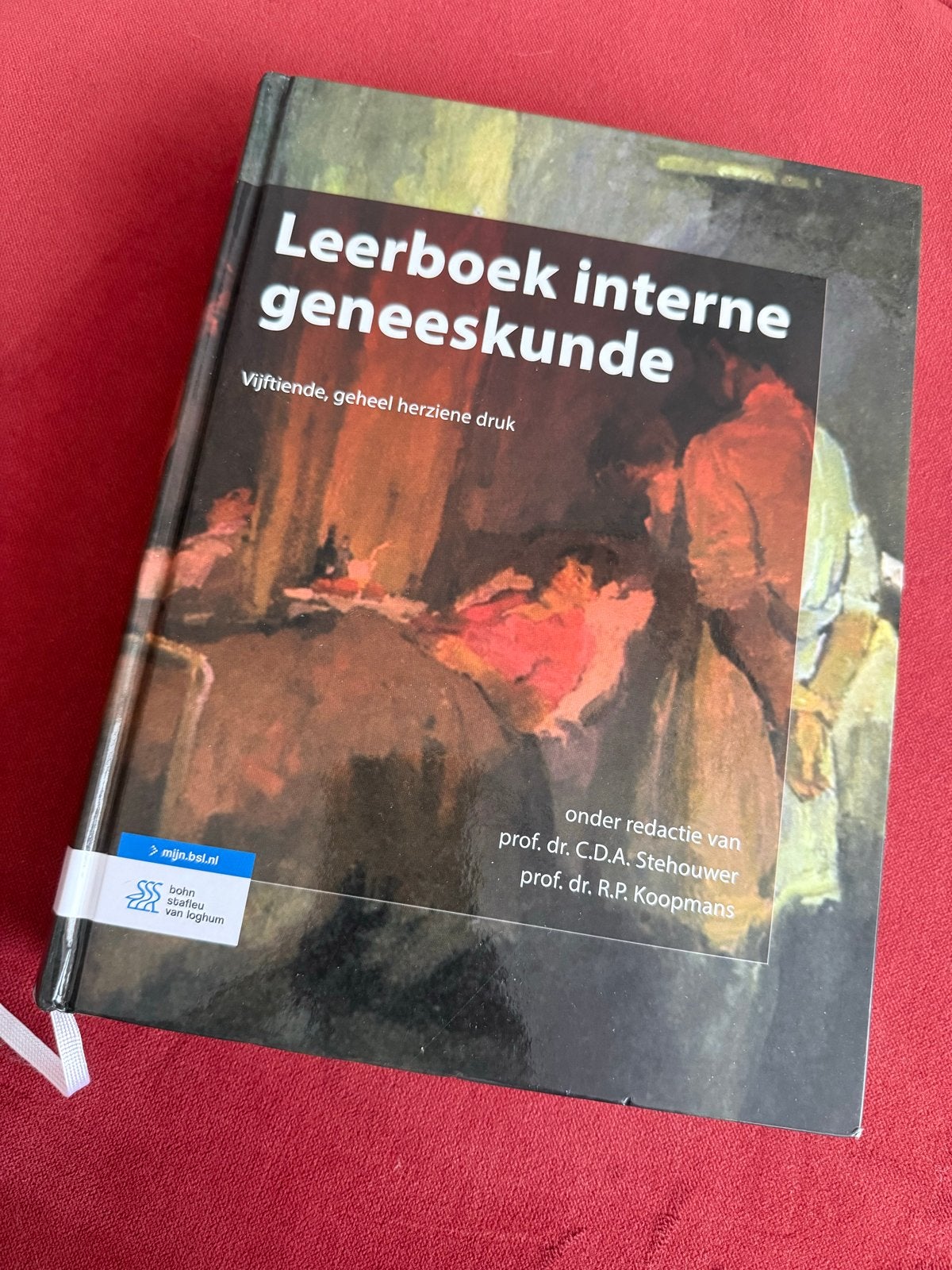 Leerboek Interne Geneeskunde - 15e druk, Boeken, Ophalen of Verzenden, Beta, Zo goed als nieuw, WO