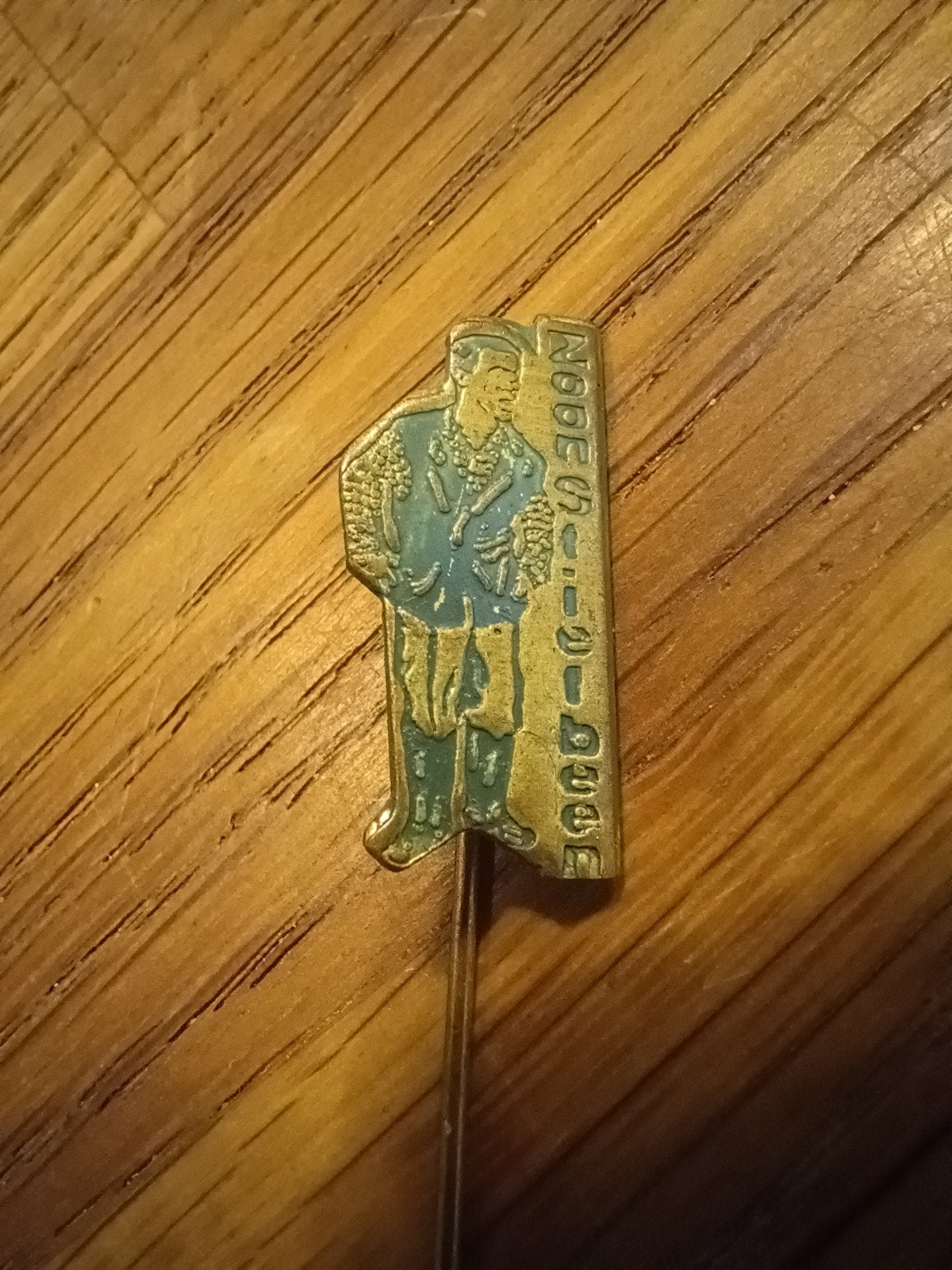 Speldje Zoon Stiefbeen (groen), Verzamelen, Ophalen, Gebruikt, Overige onderwerpen, Speldje of Pin