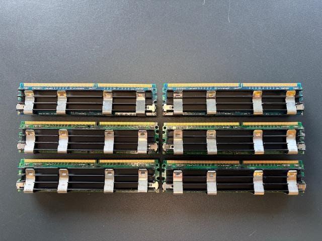 6x 512 MB server geheugenmodule (RAM), Computers en Software, RAM geheugen, DDR3, Ophalen of Verzenden, Desktop, Gebruikt