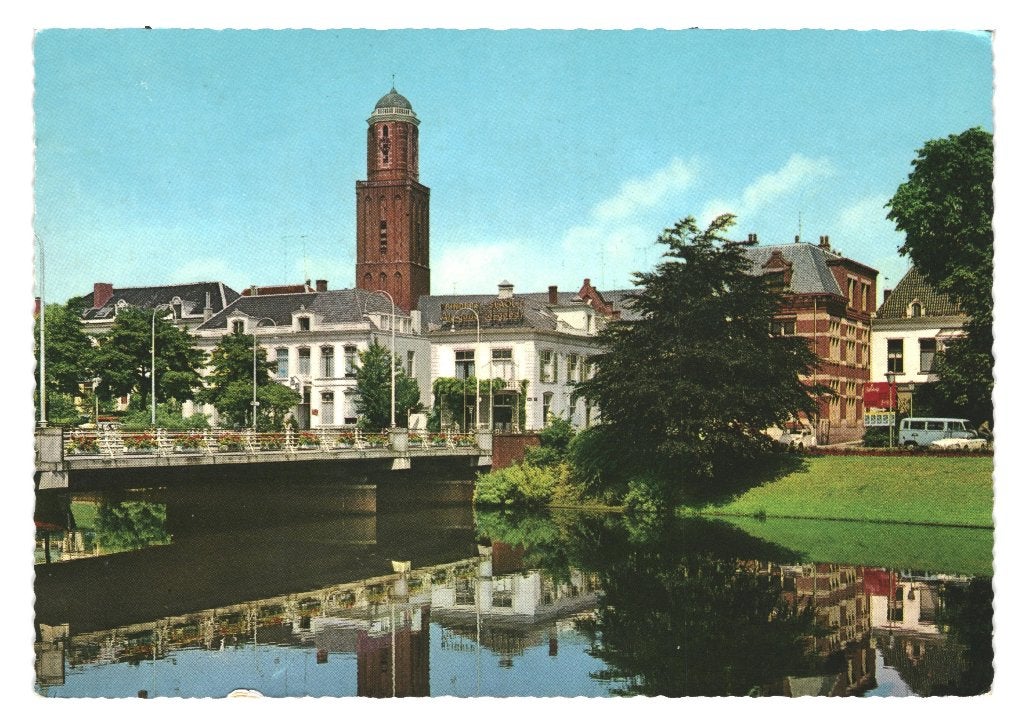 41971 Zwolle Ov 1968 Peperbus Gelopen met postzegel