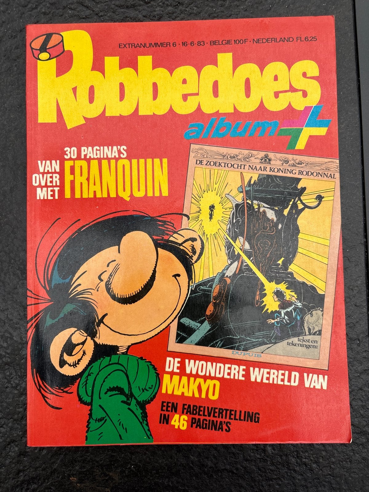 Robbedoes Album+ Extranummer - Franquin & Makyo, Eén stripboek, Ophalen of Verzenden, Gelezen