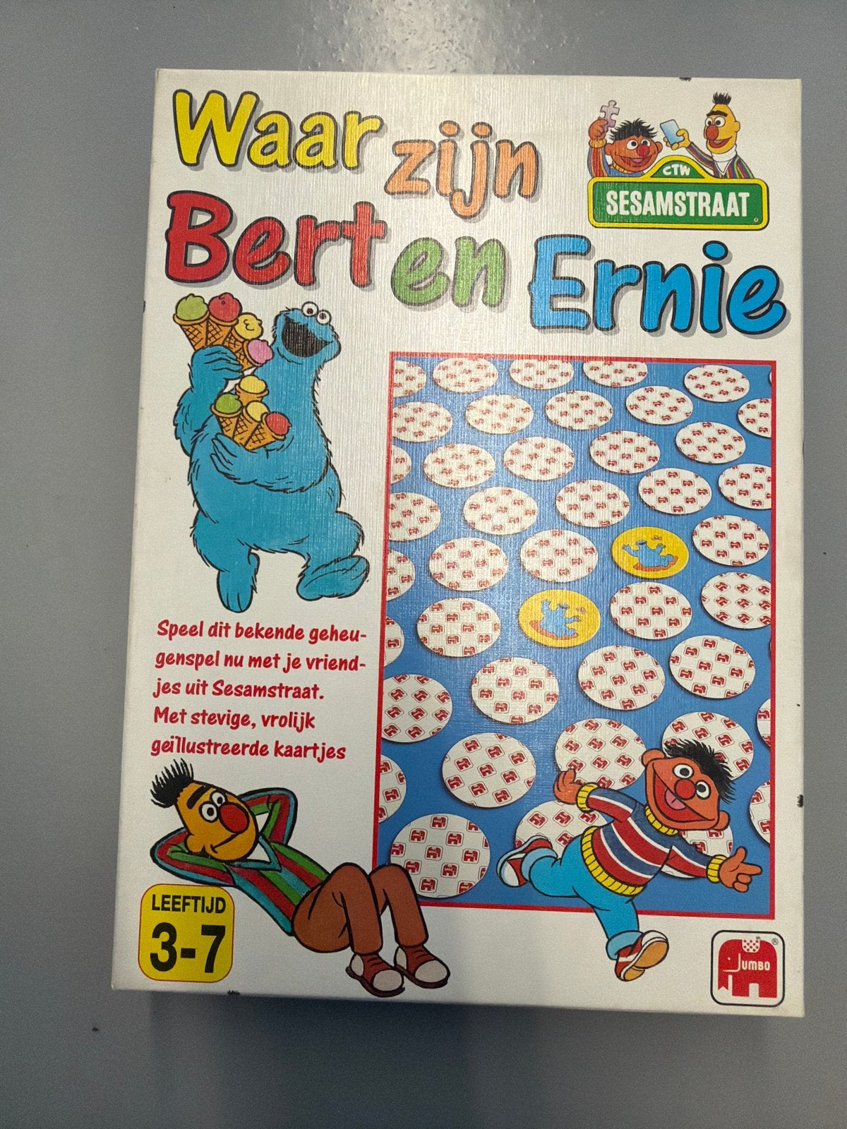 Waar zijn Bert en Ernie? Sesamstraat geheugenspel, Drie of vier spelers, Ophalen, Gebruikt