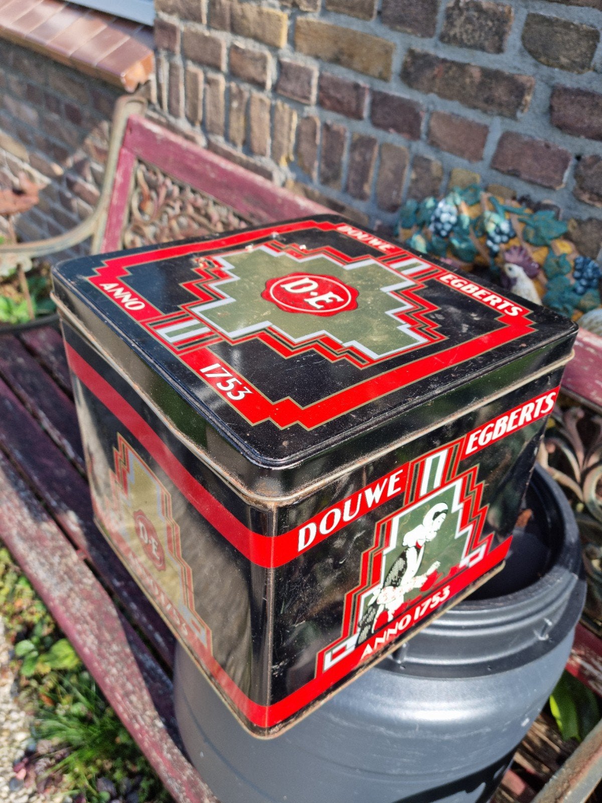 D-E Douwe Egberts voorraadblik koffieblik, Verzamelen, Ophalen of Verzenden, Koffie, Douwe Egberts