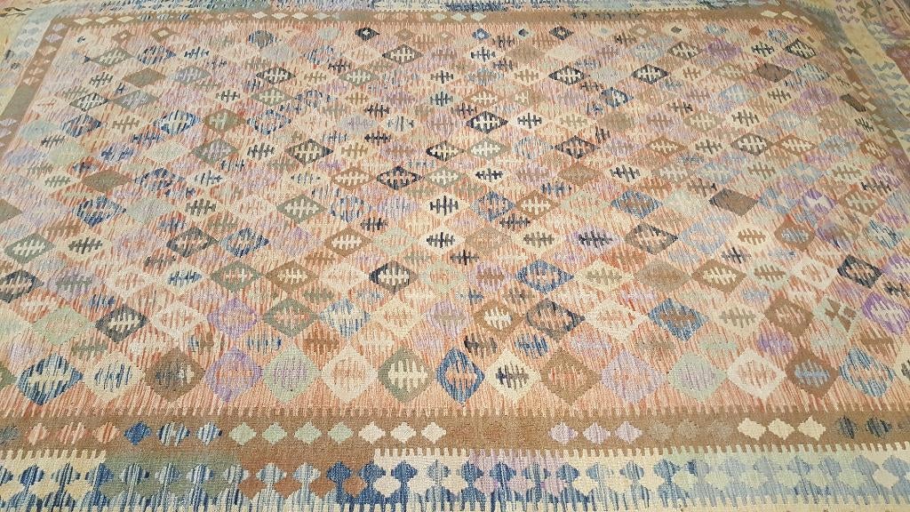 Perzisch tapijt kelim 352x248/wandkleed/Oosterse/Kilim/Loper, Ophalen, Www.simatapijten.nl, 200 cm of meer, Info@simatapijten.nl