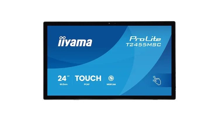 iiyama T2455MSC ProLite 24" multitouch monitor met webcam