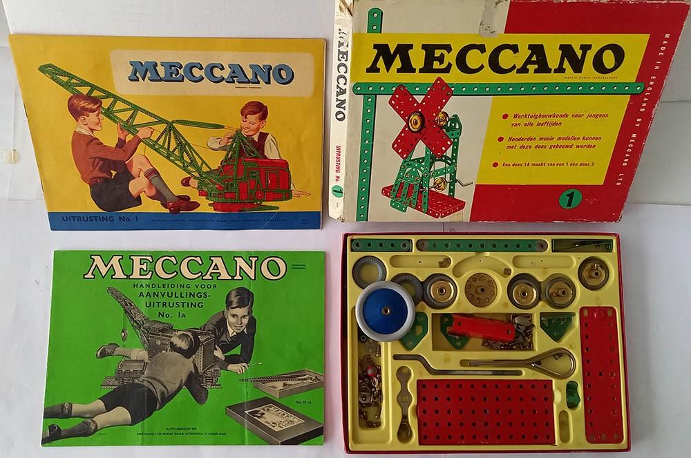 Meccano doos 1 en 2 boekjes, Hobby en Vrije tijd, Modelbouw | Overige, Ophalen of Verzenden, Gebruikt, Groter dan 1:32