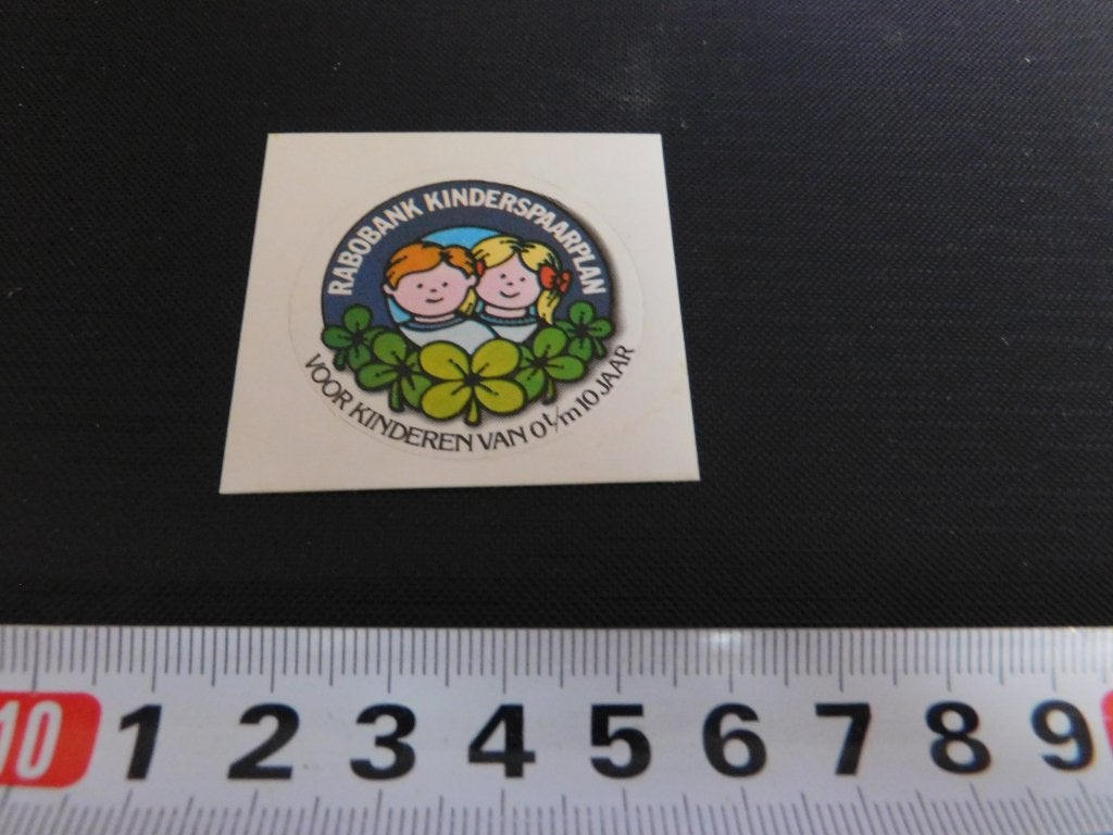 sticker RABOBANK Kinderspaarpolan KJ645, Verzamelen, Stickers, Ophalen, Zo goed als nieuw
