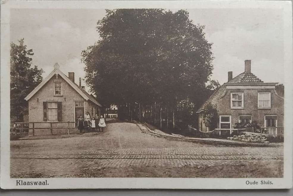 Oude Sluis, Klaaswaal (Zuid-Holland) – met RTM tramrails, Verzenden, 1920 tot 1940, Gelopen, Zuid-Holland