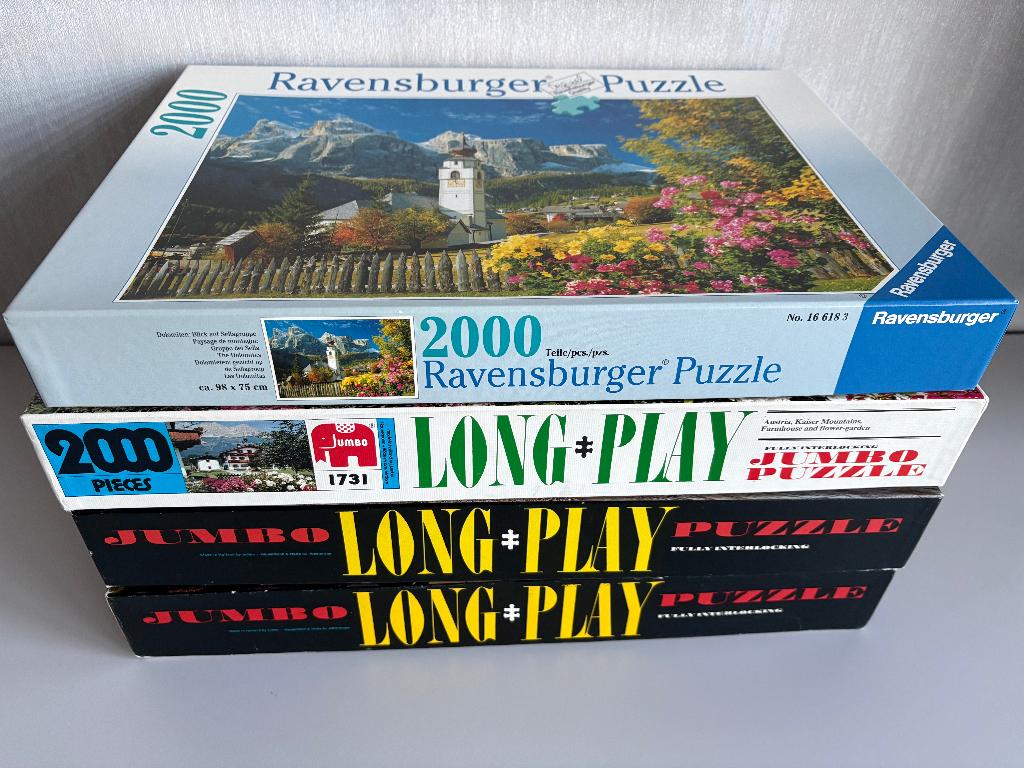 JUMBO en RAVENSBURGER puzzels 2000 stukjes., Hobby en Vrije tijd, Denksport en Puzzels, Gebruikt, Legpuzzel, Meer dan 1500 stukjes