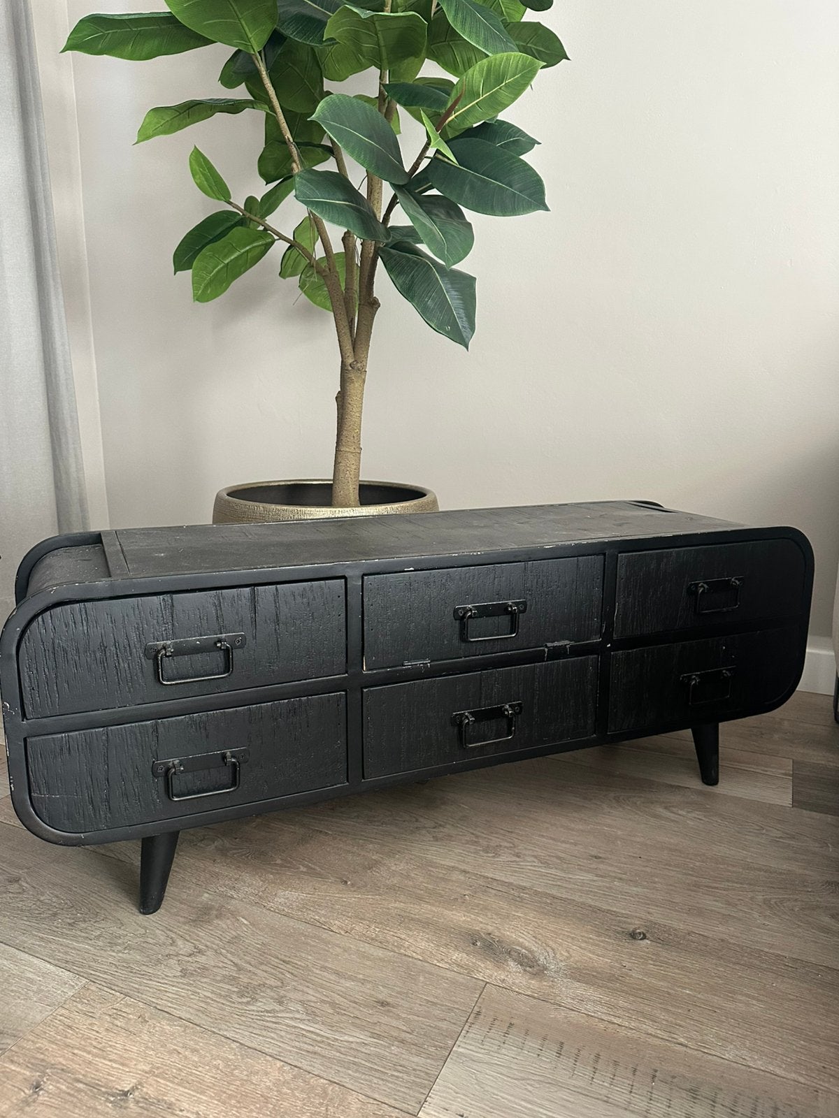 Tv meubel / dressoir, 100 tot 150 cm, Zo goed als nieuw, 25 tot 50 cm, Ophalen