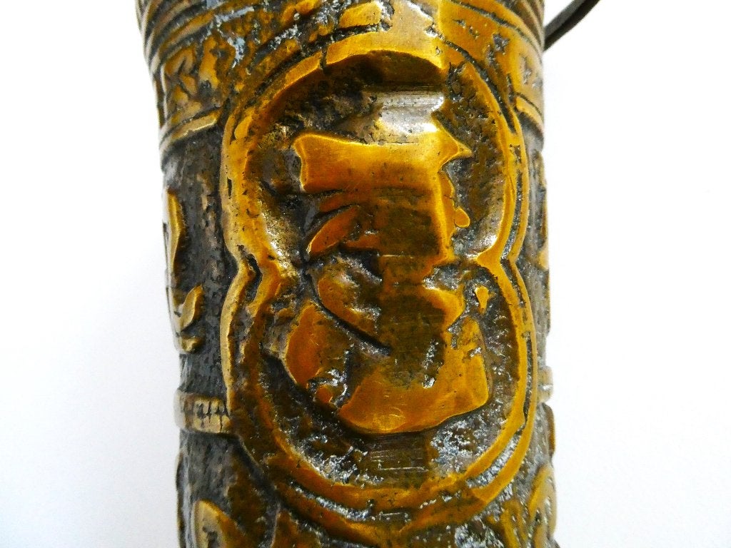 Een bronzen wijwateremmer met tekst Non Libertatis Princeps, Antiek en Kunst, Ophalen of Verzenden