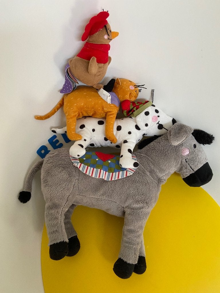 K2007 Ikea De Bremer stadsmuziekanten ezel hond haan poes, Ophalen of Verzenden, Zo goed als nieuw, Overige typen