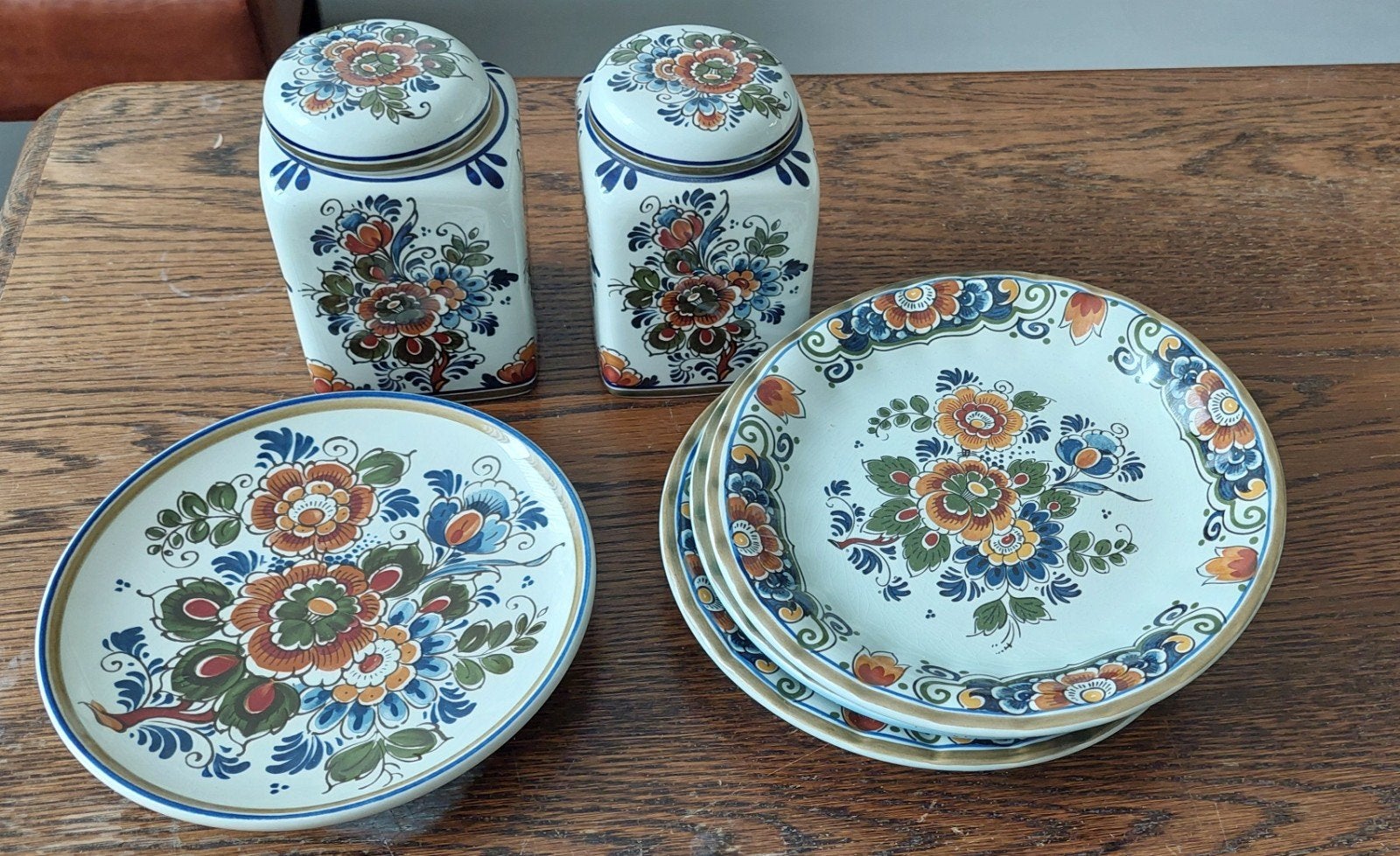 Flora Keramiek Delft Polychroom Handwerk Set, Ophalen