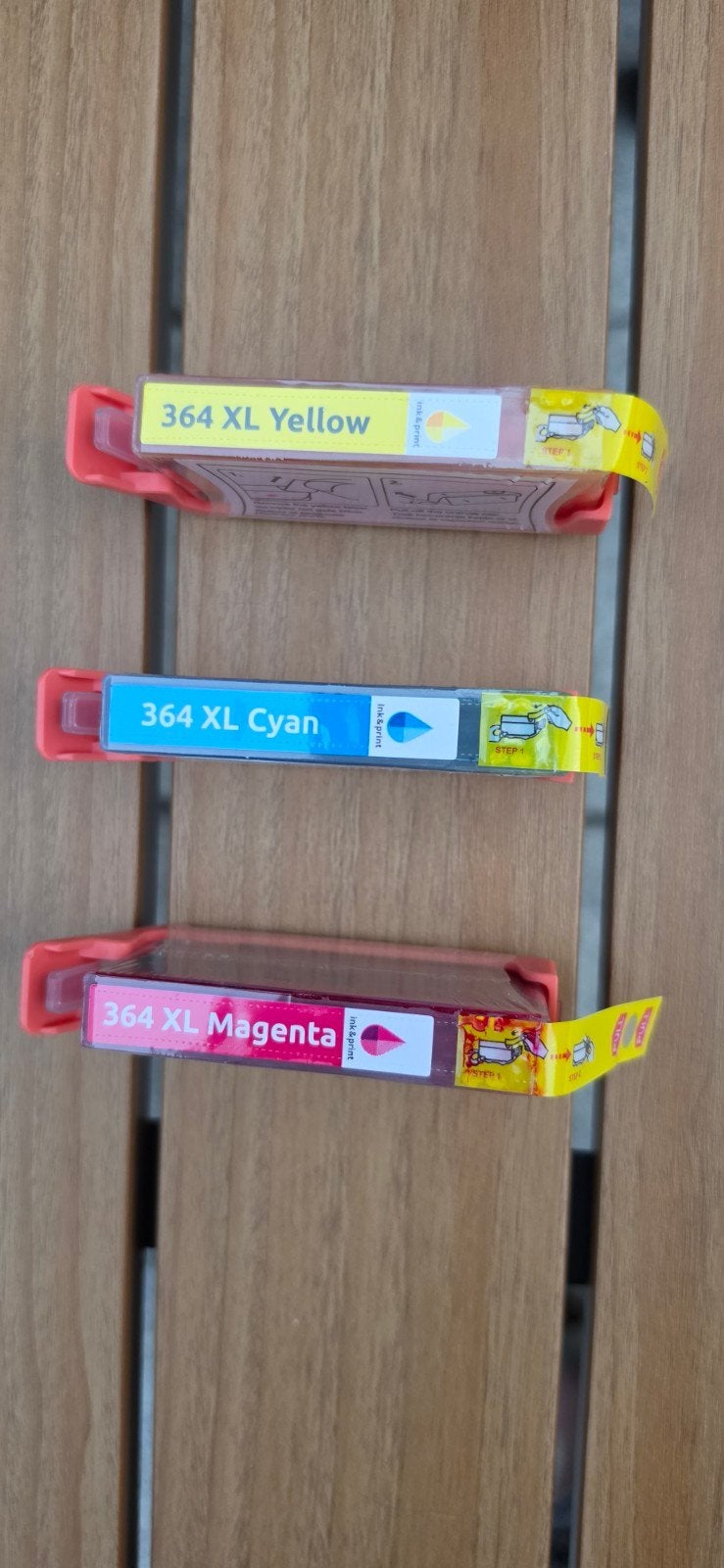 364XL Cartridges - Geel, Cyaan, Magenta, Computers en Software, Ophalen of Verzenden, Nieuw, Cartridge, HP