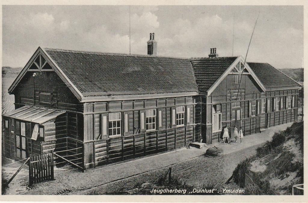 IJmuiden Jeugdherberg Duinlust 1937, Ophalen of Verzenden, 1920 tot 1940, Ongelopen, Noord-Holland