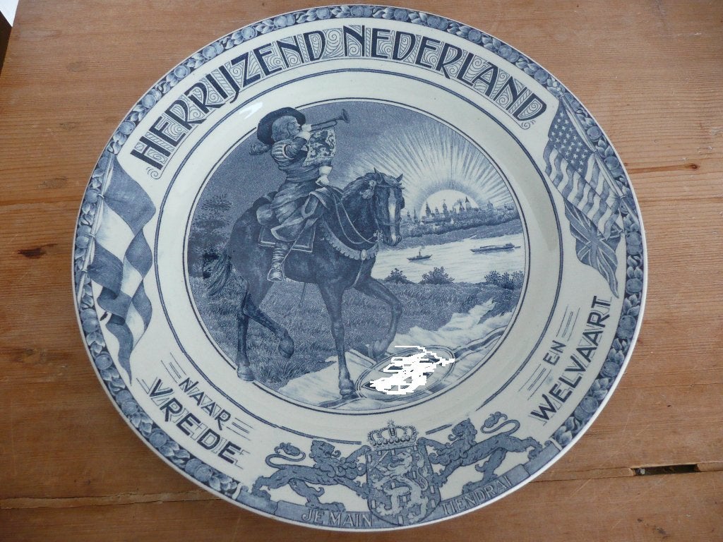 Societe Ceramique - Wandbord - Herrijzend Nederland, Ophalen of Verzenden