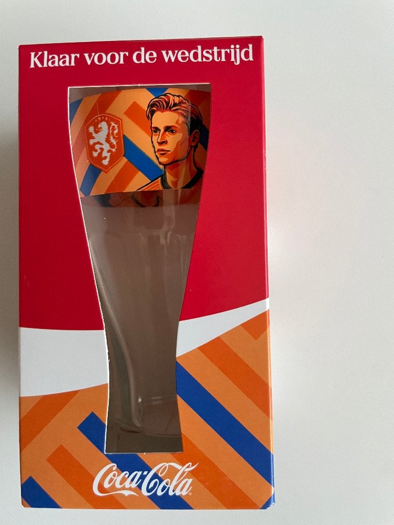 Coca Cola WK Glazen Oranje 2026 - de Jong, Verzamelen, Ophalen, Nieuw, Buitenlandse clubs, Overige typen