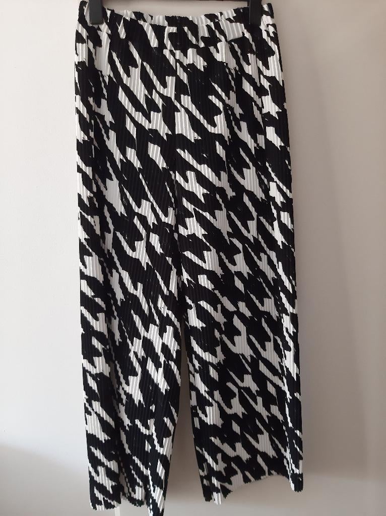 GERRY WEBER pantalon 38 + top 40 zwart/wit PIED DE POULE, Maat 38/40 (M), Overige kleuren, Verzenden, Zo goed als nieuw