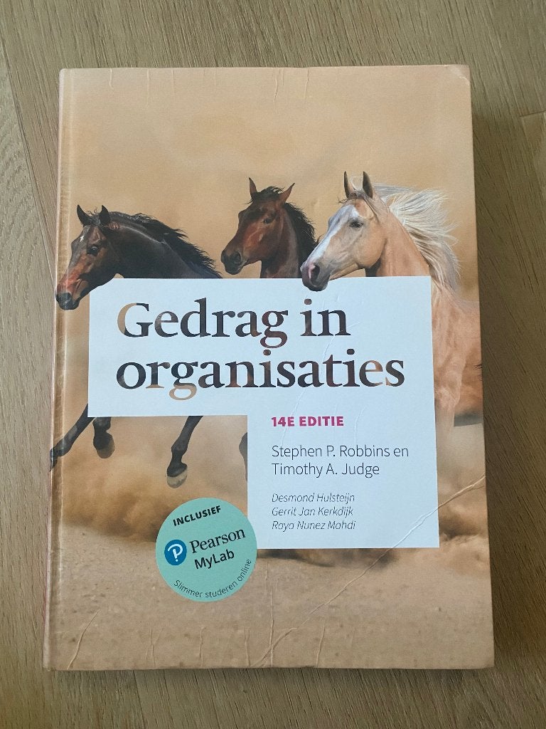 gedrag in organisaties, Boeken, Gelezen, Stephen P. Robbins; Timothy A. Judge, Alpha, HBO