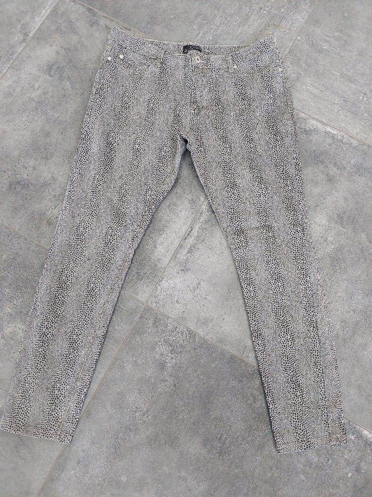 Zgan grijze broek met dierenprint van Norah, maat 44, Maat 42/44 (L), Ophalen of Verzenden, Zo goed als nieuw, Norah