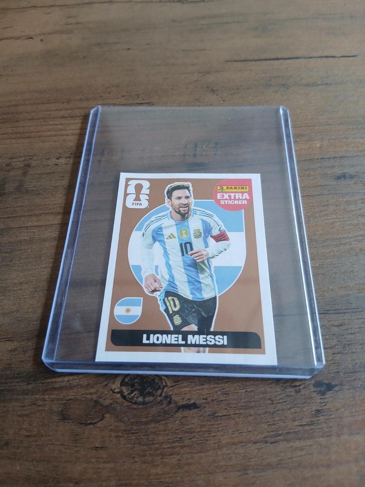Panini wk 2026 Exstra sticker Lionel Messi, Ophalen of Verzenden, Zo goed als nieuw, Sticker