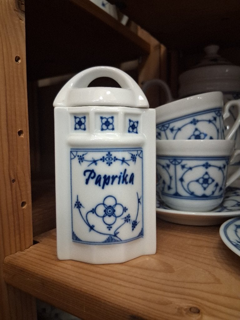 Blauw saks paprika potje, paprikapotje Bavaria kronester, Huis en Inrichting, Keuken | Servies, Overige typen, Ophalen of Verzenden