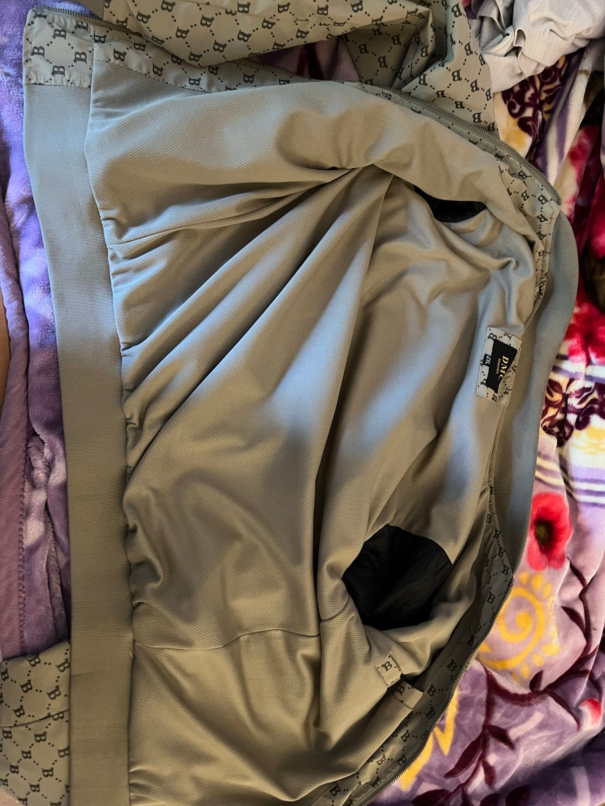 Stijlvolle jas met unieke all-over print, Ophalen, Zo goed als nieuw, Beige
