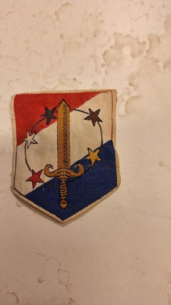 TRIS originele Patch Embleem, Verzamelen, Militaria | Algemeen, Landmacht, Embleem of Badge, Nederland, Ophalen