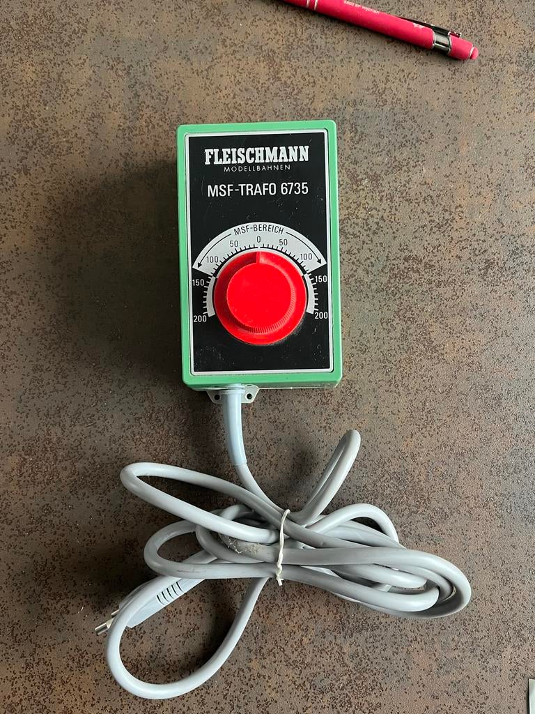 Fleischmann MSF-Trafo 6735 voor modelbanen, Hobby en Vrije tijd, Transformator of Voeding, Gebruikt, Gelijkstroom, Fleischmann