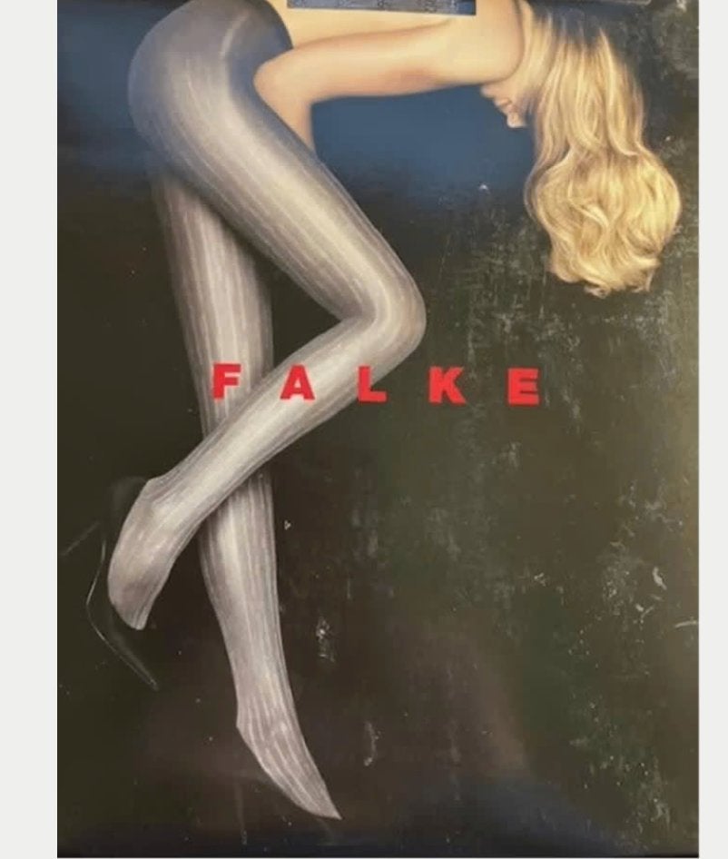 Falke fantasie panty maat M steelblue, Blauw, Nieuw, Maat 40/42 (M), Panty