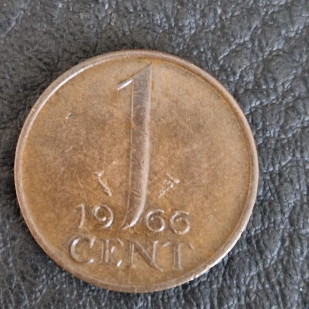 1 Cent 1966 Koningin Juliana - Nederlandse munt, Postzegels en Munten, Munten | Nederland, Ophalen of Verzenden, Koningin Juliana
