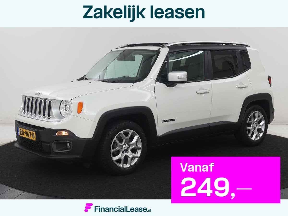 Jeep Renegade 1.4 MultiAir Limited | Panoramadak | Leder | C, Stof, Gebruikt, 4 cilinders, Wit
