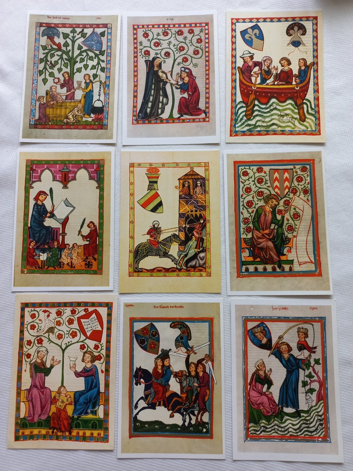 Verlag Woldemar Klein - 8 Gotische kunst ansichtkaarten, Ophalen of Verzenden, Ongelopen, Overige thema's
