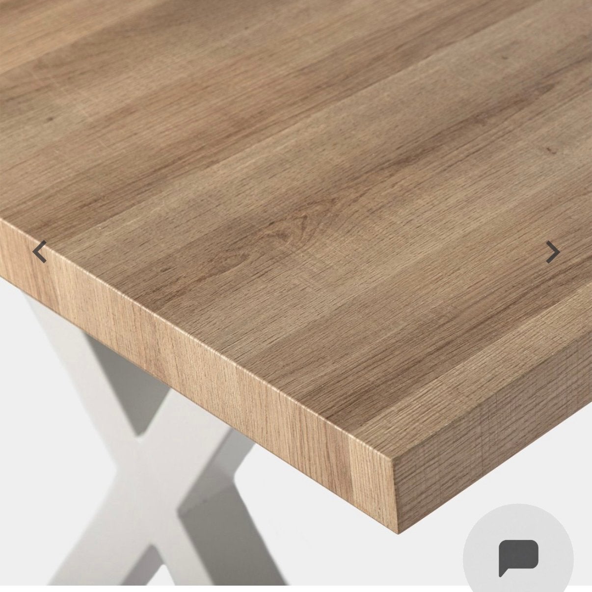 Mooie eettafel met x poten, Ophalen, Gebruikt
