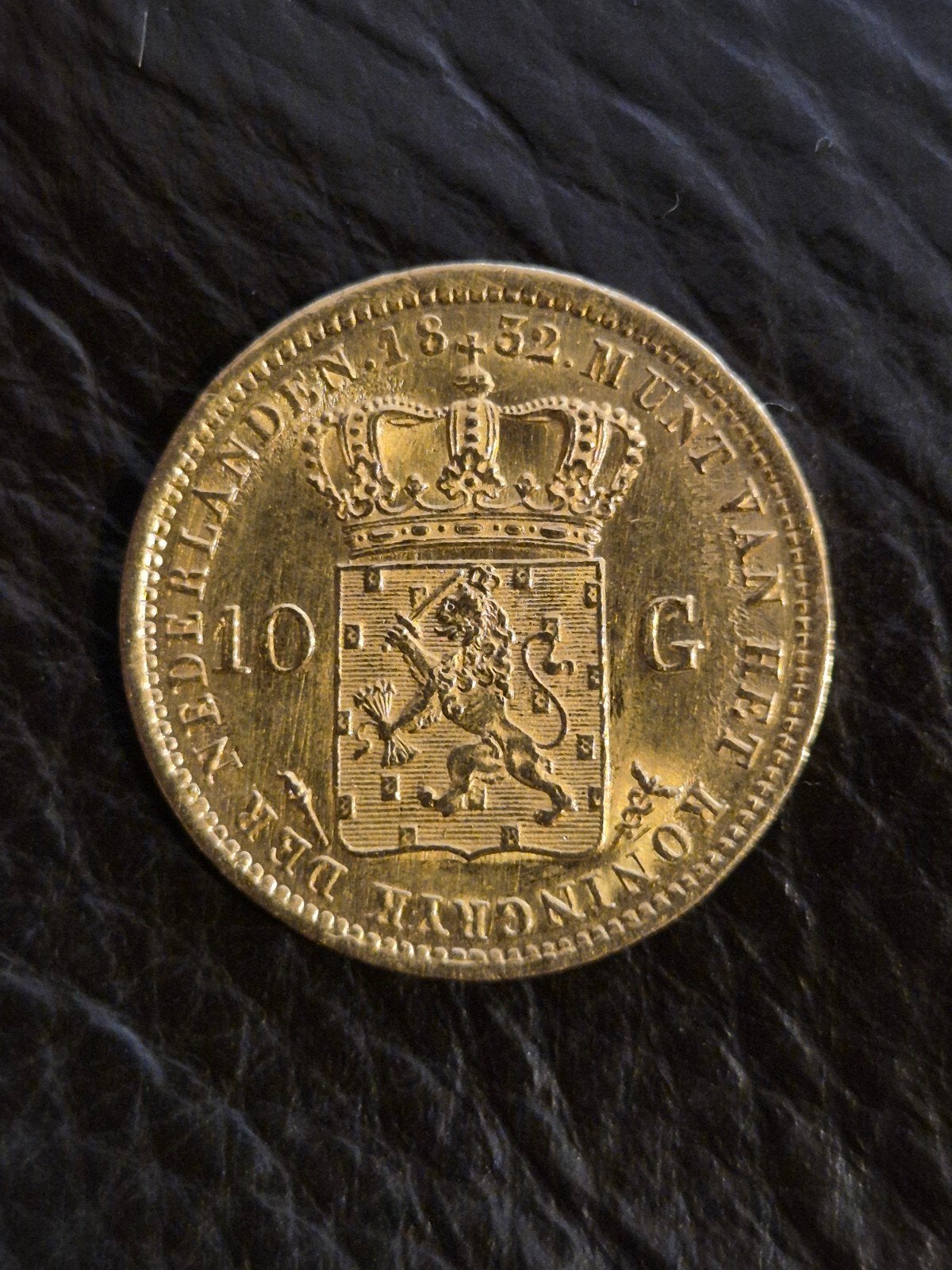 Gouden 10 Gulden Munt Willem I - 1832, Koning Willem I, Losse munt, 10 gulden, Goud