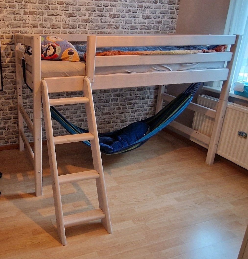 Flexa bed, mooi en stevig, Ophalen, Zo goed als nieuw, Halfhoogslaper