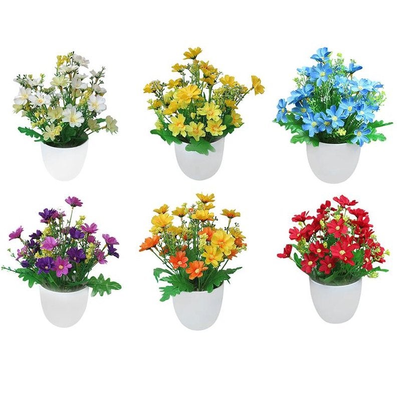 Kunst Chrysanten Met Pot Bloemen Planten Sier Nep Decoratie, Verzenden, Nieuw, Kunstbloem