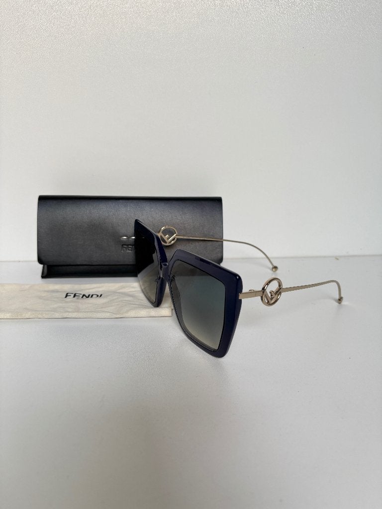FENDI F Blauw zonnebril, Overige merken, Zonnebril, Blauw, Ophalen of Verzenden