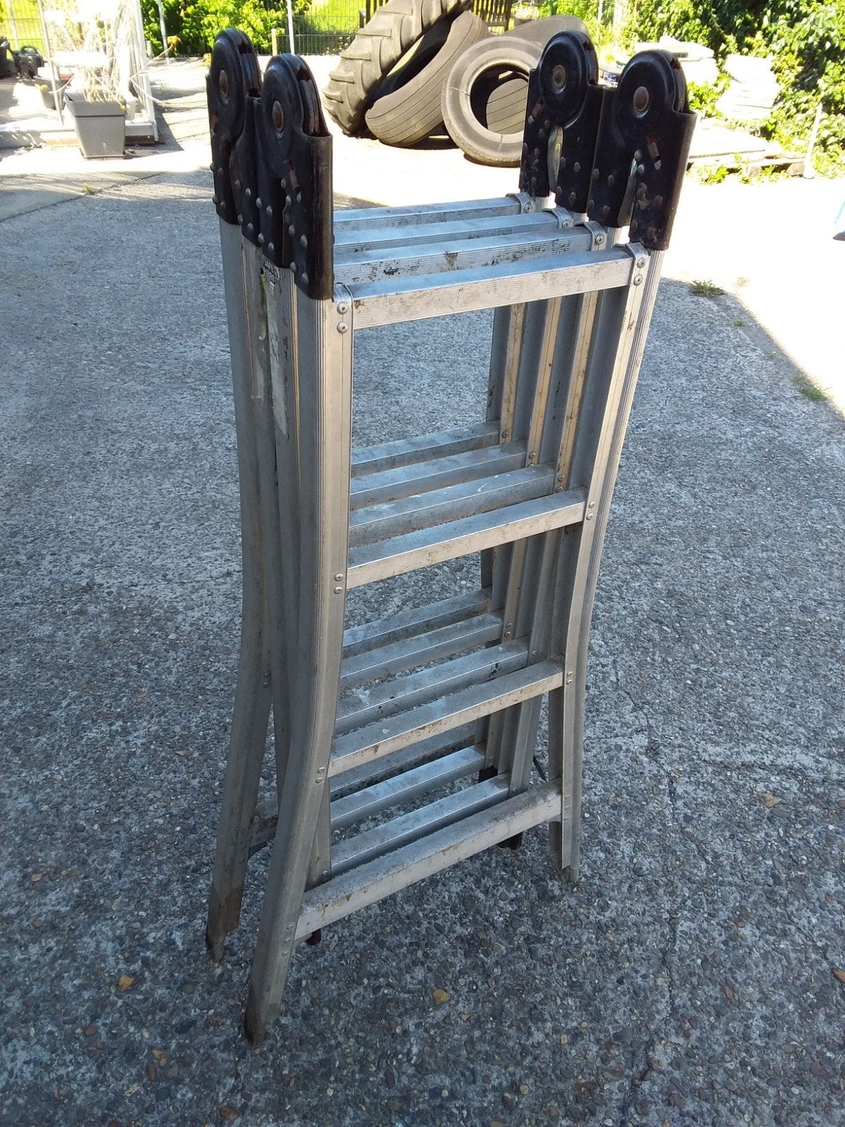vouwbare ladder, Ophalen, 4 meter of meer